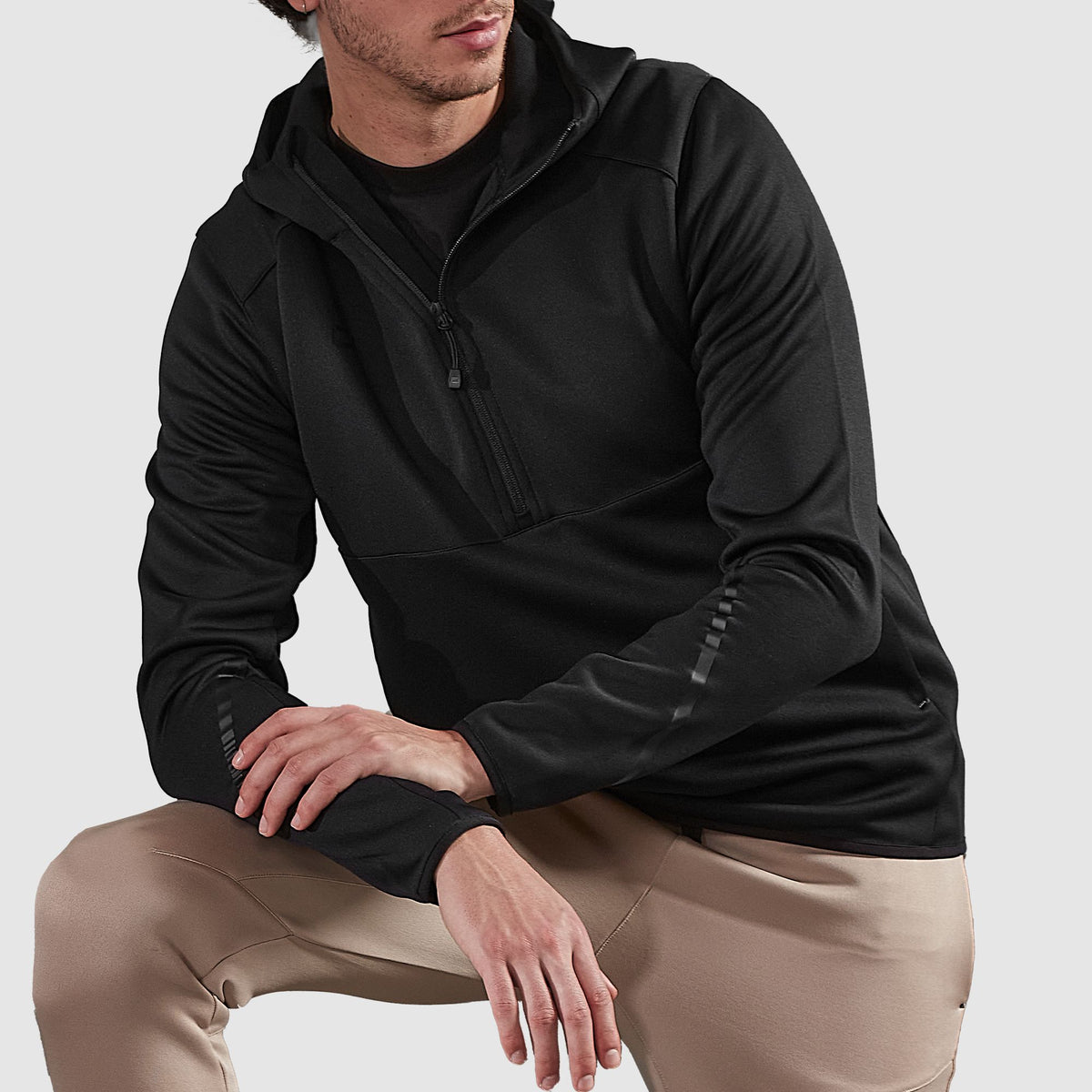 Plaza Hooded Half Zip Top