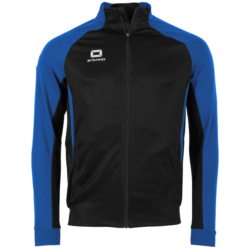 Stanno black blue full zip top