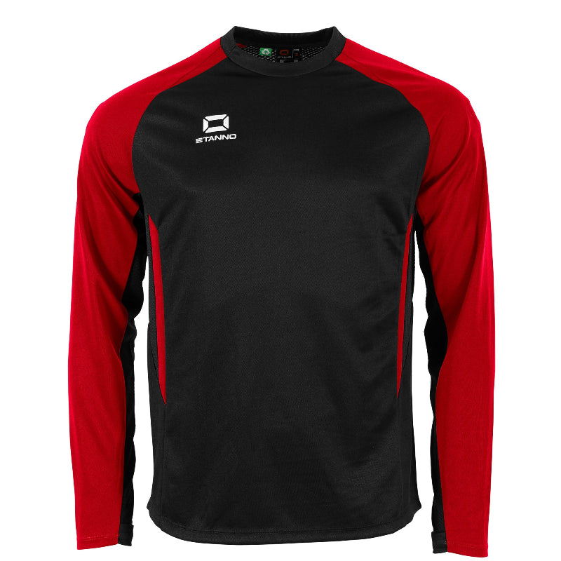 Red Black Stanno Stadio Round Neck Top