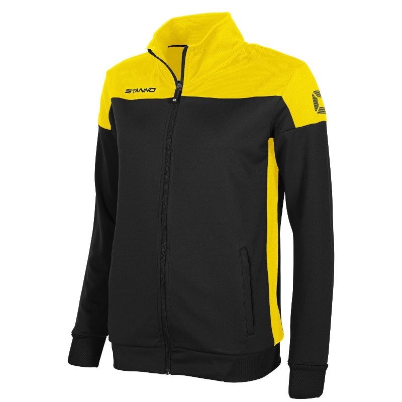 Stanno ladies black yellow tracksuit top