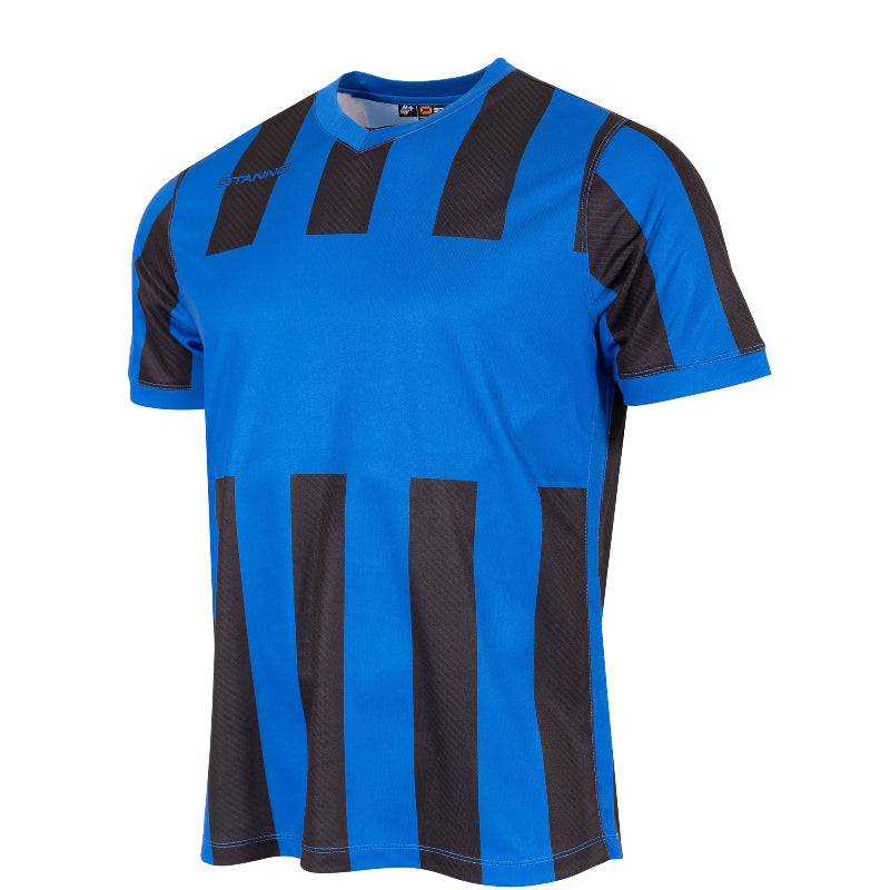 Blue black striped shirt