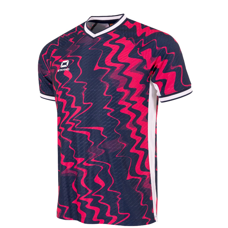 Pink wave football shirt