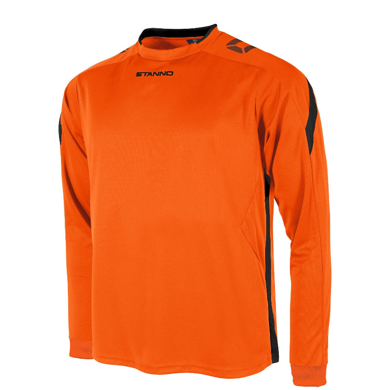 Yellow black long sleeve football shirt