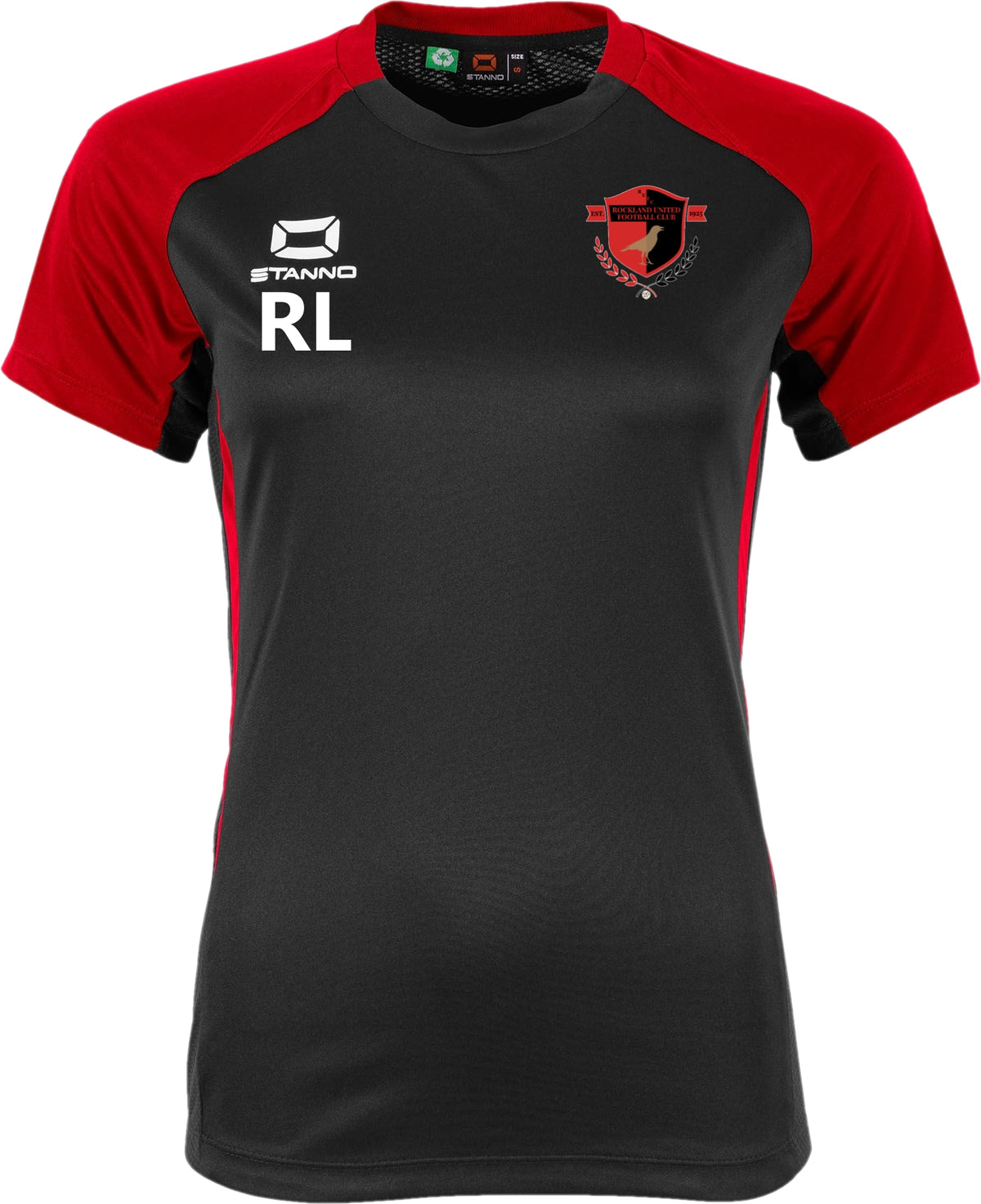 Rockland United Stanno Stadio T-Shirt Ladies Black/Red