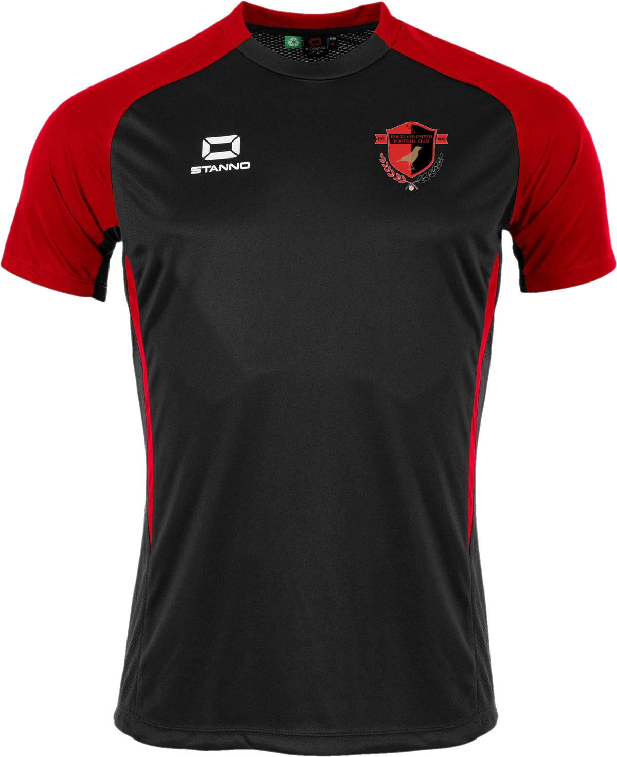 Rockland United Stanno Stadio T-Shirt Black/Red