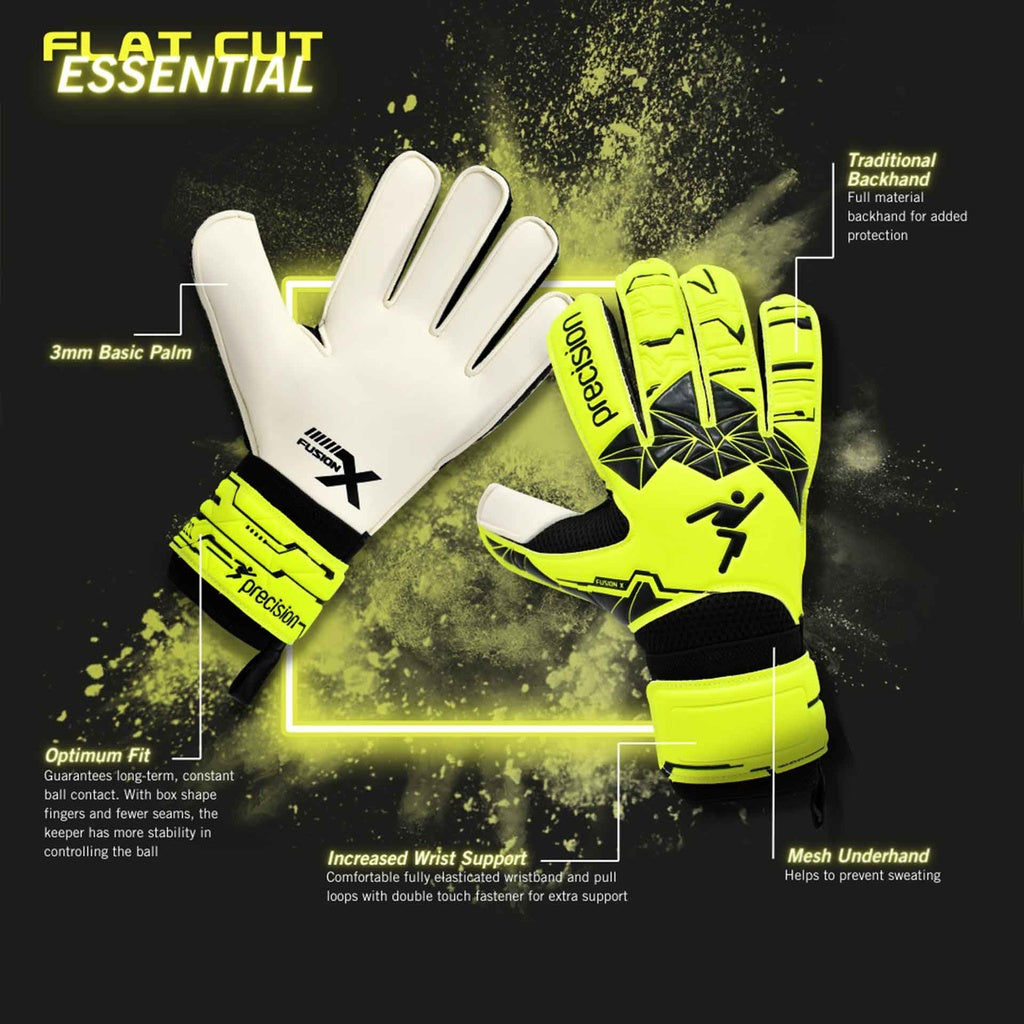 Fusion X Flat Cut Essential GK Gloves