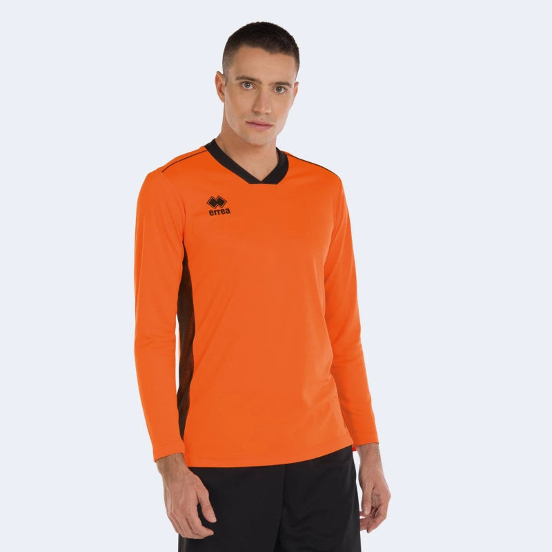 Erima ゴールキーパーシャツ 長袖 オレンジ ブラック　サッカー Errea Jerzy GK Shirt in Adult - Norfolk Football