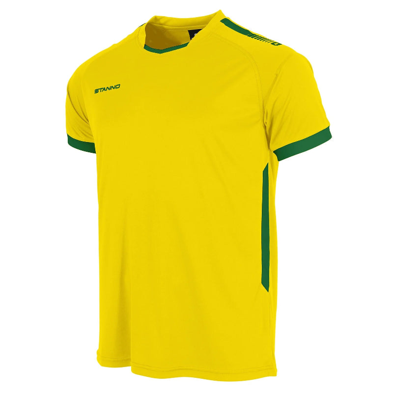 Yellow and green football shirt