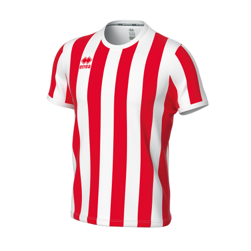 Blue and White Striped Football Shirt